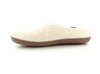 Green Comfort - Wool Slippers Offwhite