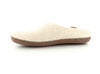 Green Comfort - Wool Slippers Offwhite