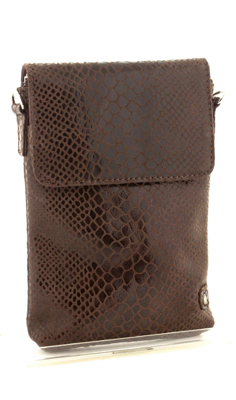 Depeche - Mobilebag Brown Croco