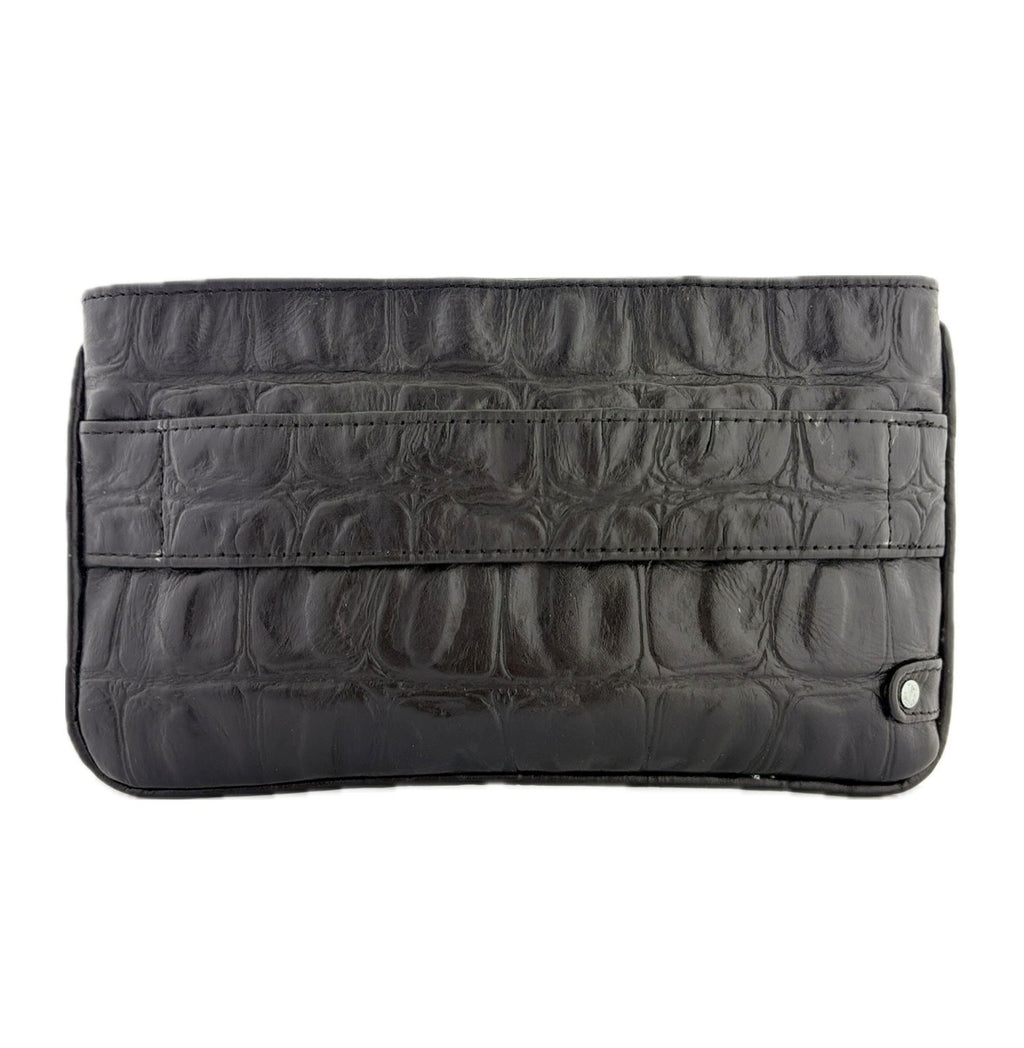 Croco Deluxe Clutch