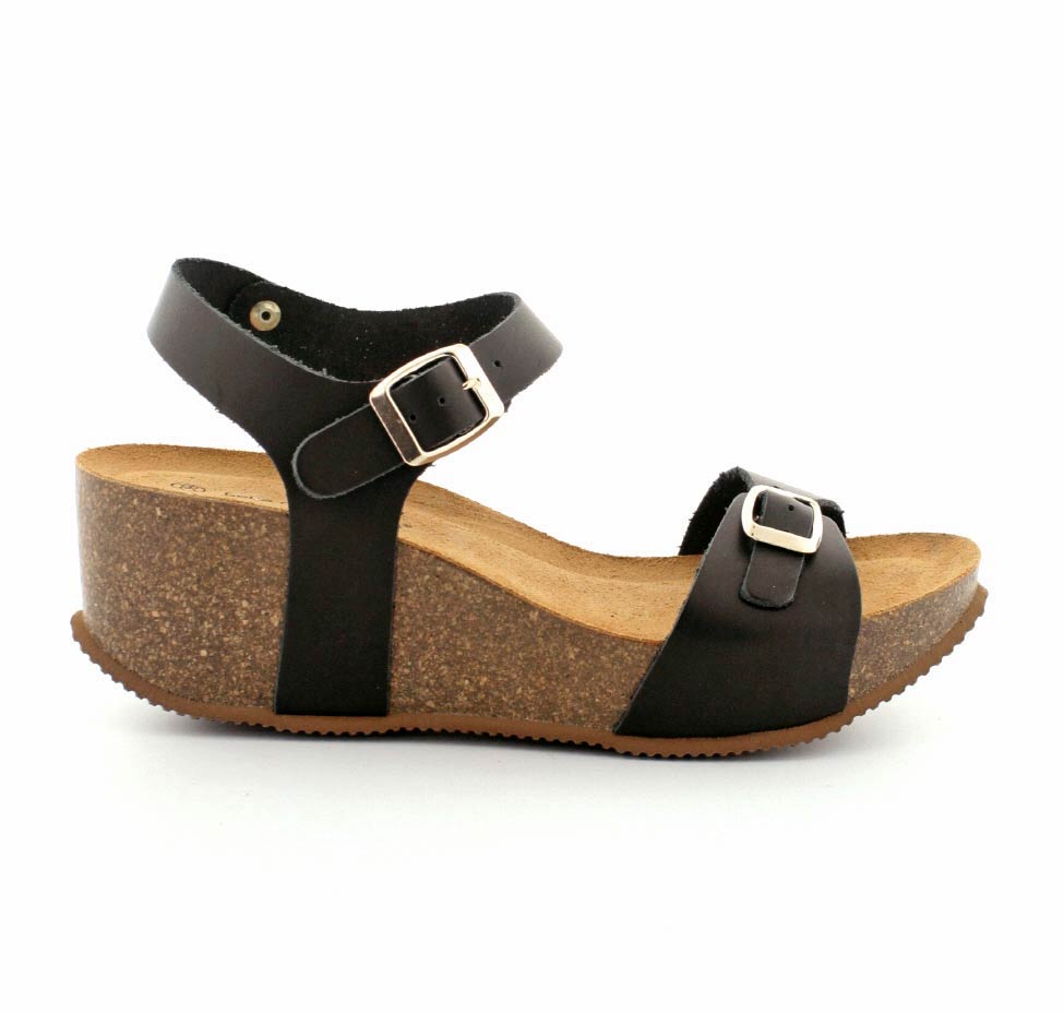Bella Moda - Kilehæl skind Sandal