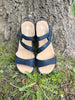 Klassisk Skind Sandal Blue