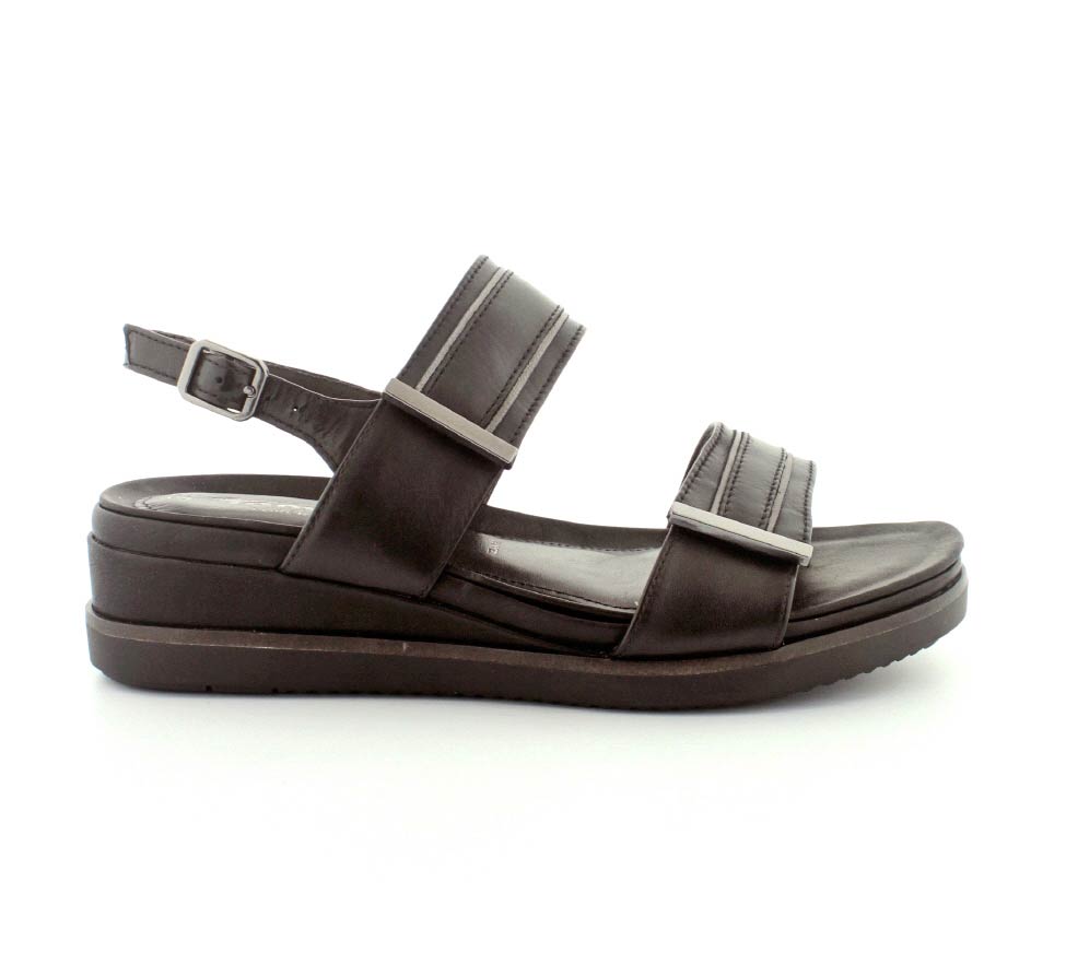 Kilehæl skind sandal – Skobox